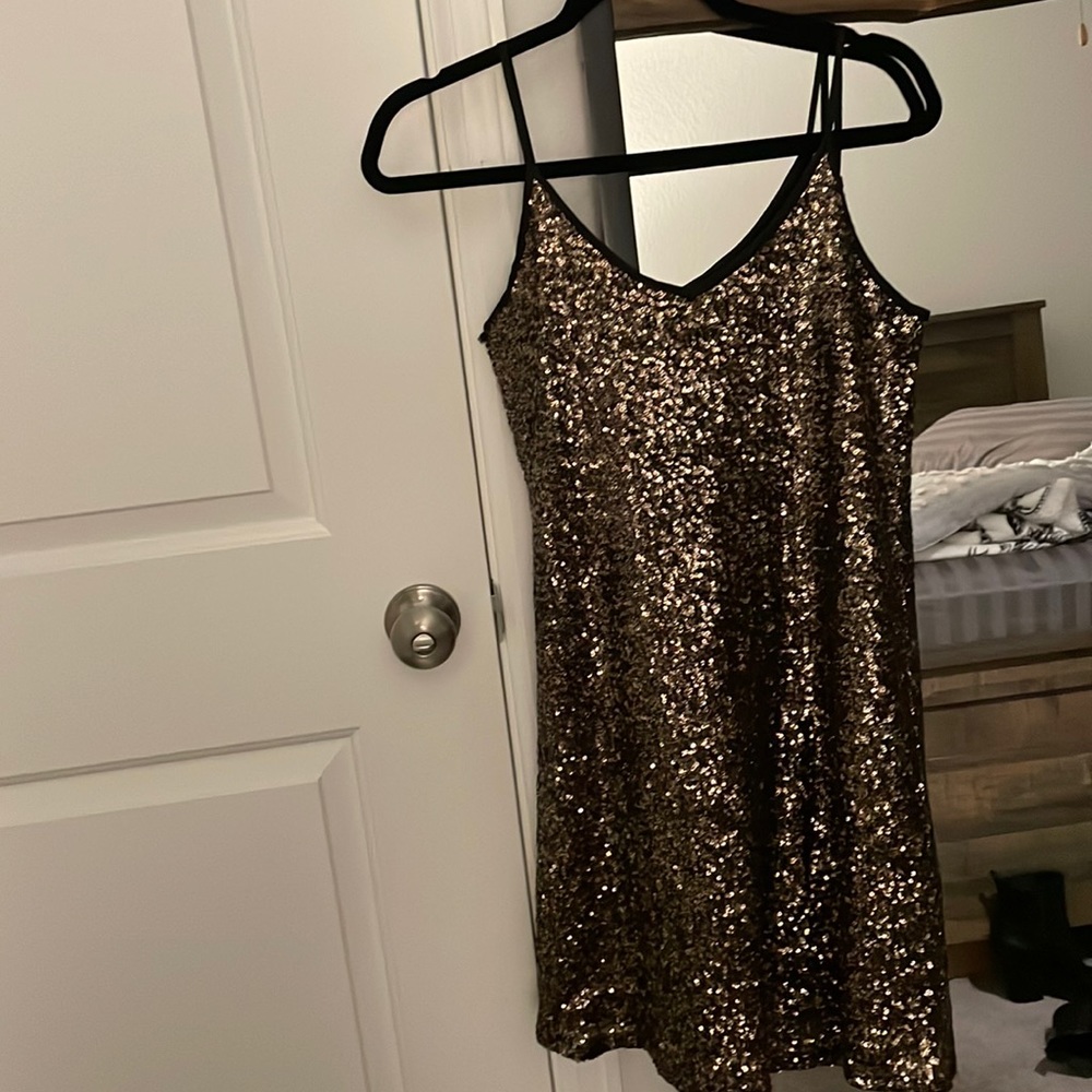 GB Gold Sequin Dress